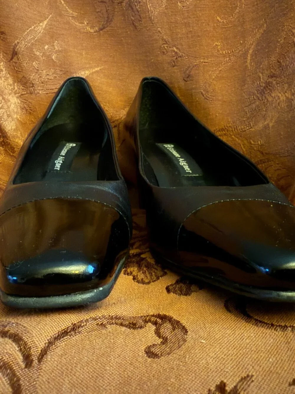 Vintage Etienne Aigner Black Veni Leather Pumps Sz 8